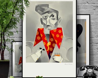 Mr. Young - original illustration/poster print