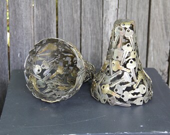 Pair of Bell shaped Pendant light shades