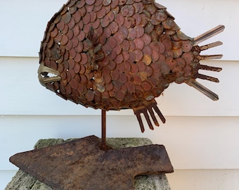Coin Fish #6 on stand