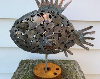 Coin Fish #9 on stand