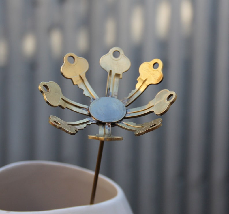 Key Daisy Flowers in Keys and Coin. Brass in Stock. Etsy Australia