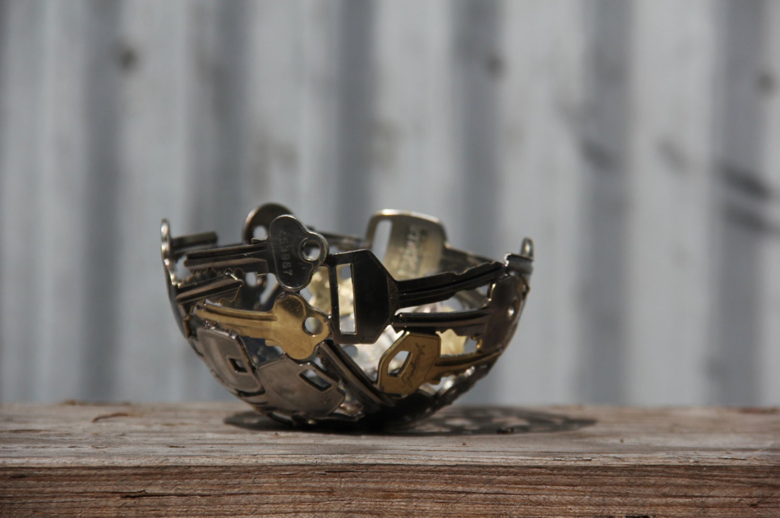 Small Key Bowl 12 Cm Key Bowl Metal Bowl Metal Sculpture Etsy