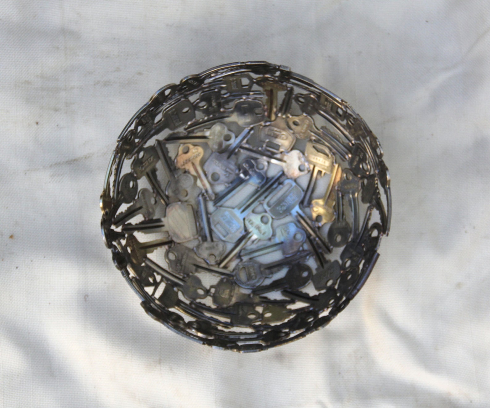 Medium Key Bowl 20 Cm Key Bowl Metal Bowl Metal Sculpture Etsy