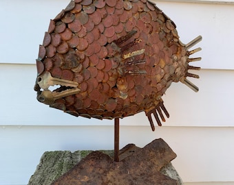Coin Fish #7 on stand