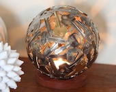 Small Key Ball Tea Light, 13 cm, Key Light,  Metal Sculpture, Hanging tea light holder