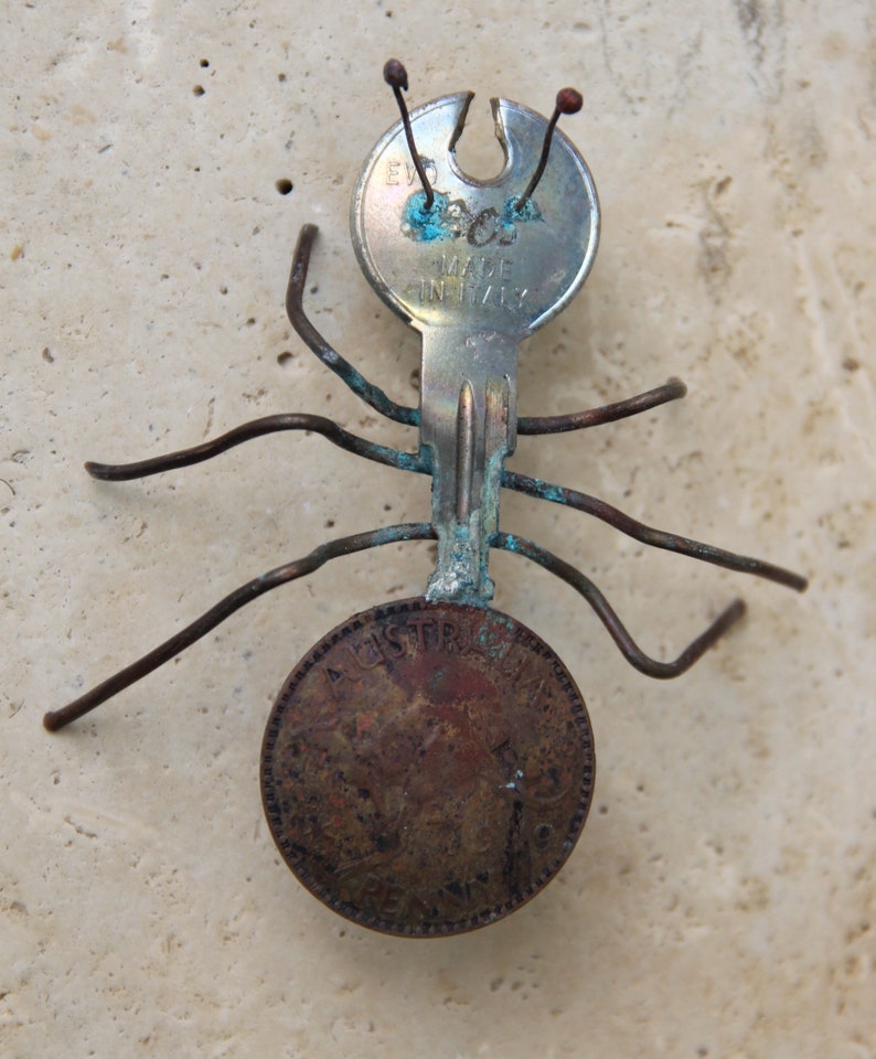 3 Key Ants, Metal Sculpture - Etsy