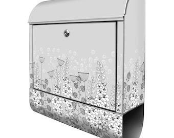 Design Briefkasten mit Wunschname und Zeitungsrolle Motiv Eichhörnchen