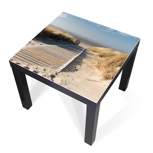 Rivestimento di design per tavolo IKEA LACK – pellicola autoadesiva per mobili o piano in vetro con motivo a dune – Made in Germany