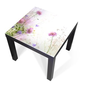 Rivestimento di design per tavolo IKEA LACK – pellicola autoadesiva per mobili o piano in vetro con motivo Prato scintillante – Made in Germany