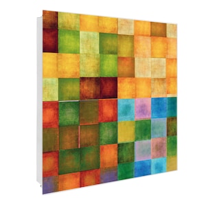 Large glass key box 30 x 30 cm banjado motif COLOR BOX
