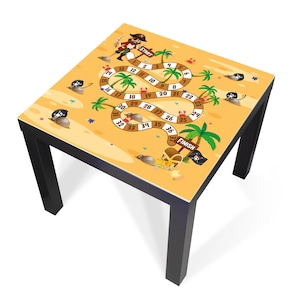 Design-Abdeckung für IKEA LACK Tisch – selbstklebende Möbelfolie oder Glasplatte mit Motiv Spielbrett 4 – Made in Germany