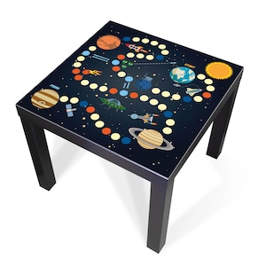 Design-Abdeckung für IKEA LACK Tisch – selbstklebende Möbelfolie oder Glasplatte mit Motiv Spielbrett 5 – Made in Germany