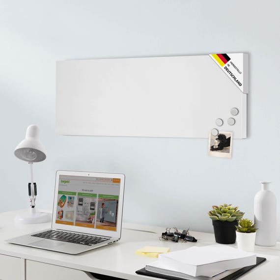 Banjado Magnettafel 30x75 Cm – Magnetpinnwand Mit Traktor-Motiv, Inkl. Magnete & Montageset