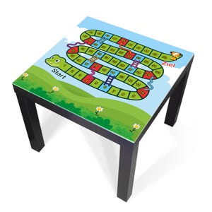 Design-Abdeckung für IKEA LACK Tisch – selbstklebende Möbelfolie oder Glasplatte mit Motiv Spielbrett 3 – Made in Germany