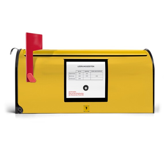 Banjado Briefkasten Amerikanisch U S Mailbox Schwarz Stahl Motiv S O S Briefkasten