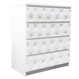 Film pour meubles autocollant Ikea Malm WHITE UPHOLSTERY