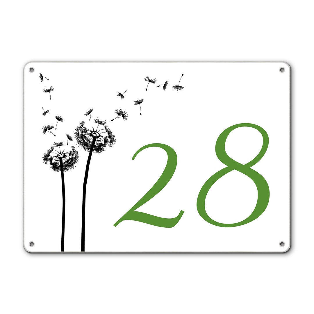 Individual House Number Sign Stainless Steel Personalized Etsy