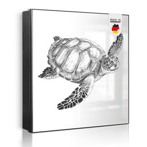 Großer Metall Schlüsselkasten 30x30cm banjado Motiv Schildkröte 2
