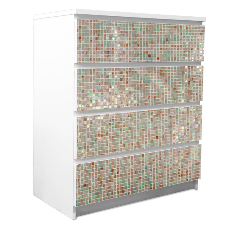 Selfadhesive Ikea Malm Furniture Foil GREEN TILES Etsy
