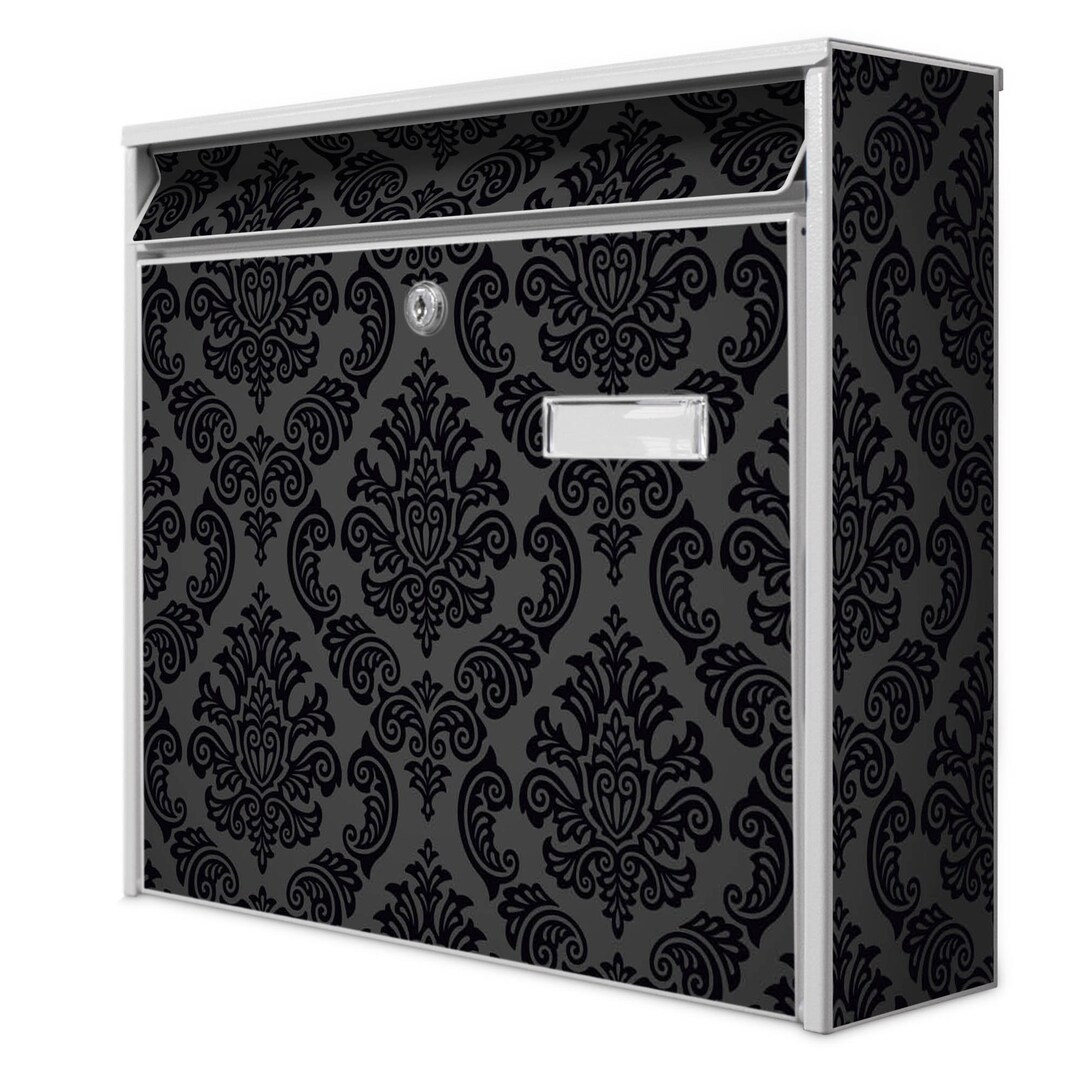 Design Letterbox With Name Tag and Banjado Motif BLACK DELUXE Etsy