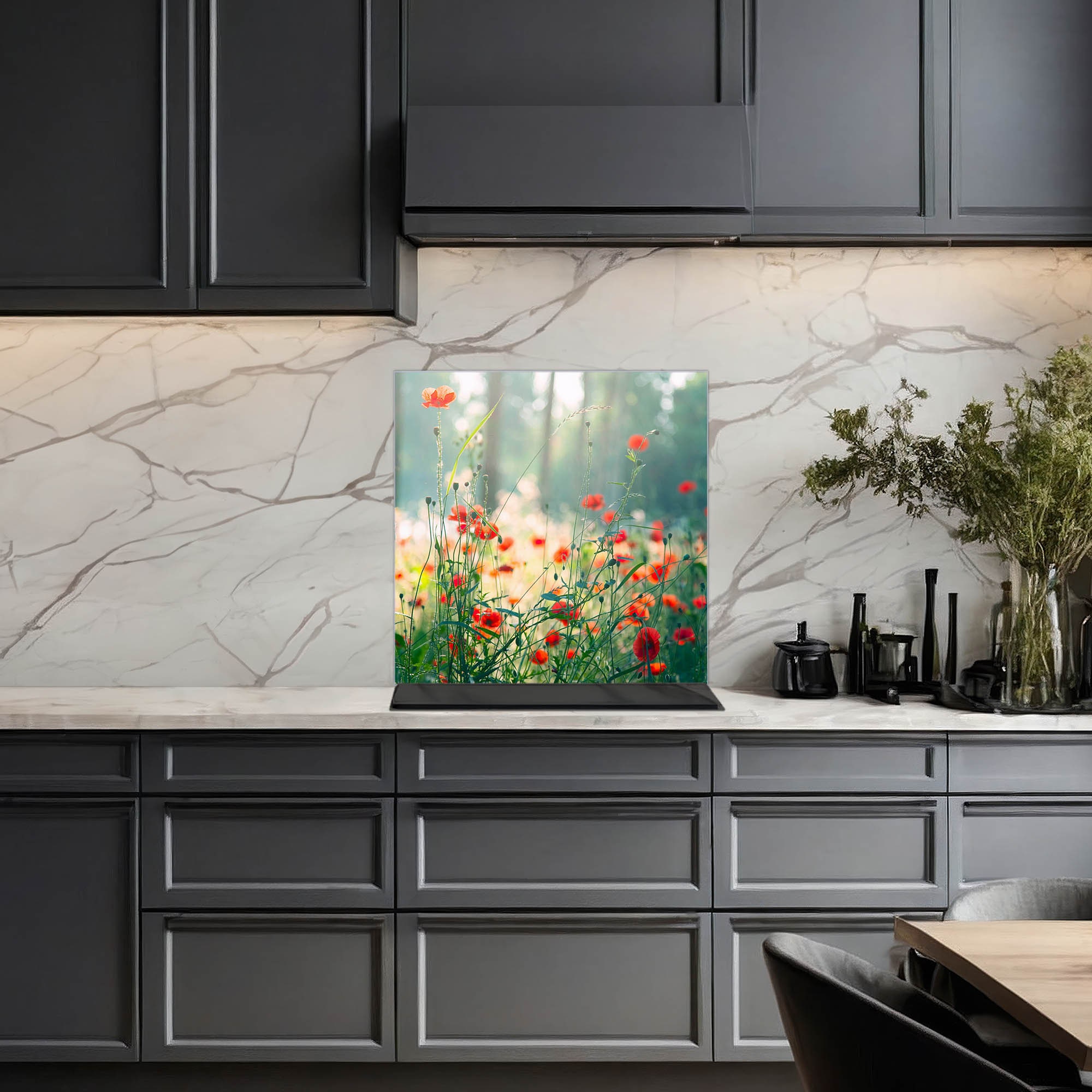 ARTHUB® Crédence De Cuisine En Verre 60x60 Cm, Tomato Juice