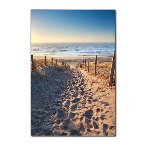 Glass magnetic board with magnets and NORDSEA BEACH motif