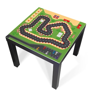 Design-Abdeckung für IKEA LACK Tisch – selbstklebende Möbelfolie oder Glasplatte mit Motiv Spielstraße 1 – Made in Germany