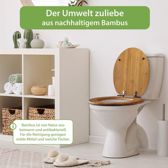 Sonderedition Lasergravur Premium WC-Sitz LOTUSBLTE aus Bambus mit  Absenkautomatik - Etsy sterreich