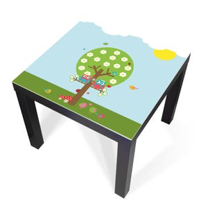 Design-Abdeckung für IKEA LACK Tisch – selbstklebende Möbelfolie oder Glasplatte mit Motiv Glücksbaum – Made in Germany