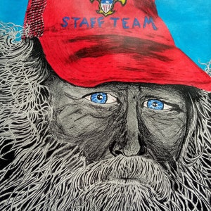 Ranger Original Colored Pencil Drawing 10.5&quot;X14&quot;