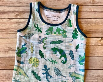 Ready-to-ship — Jungle Reptiles Tank — Size 3T