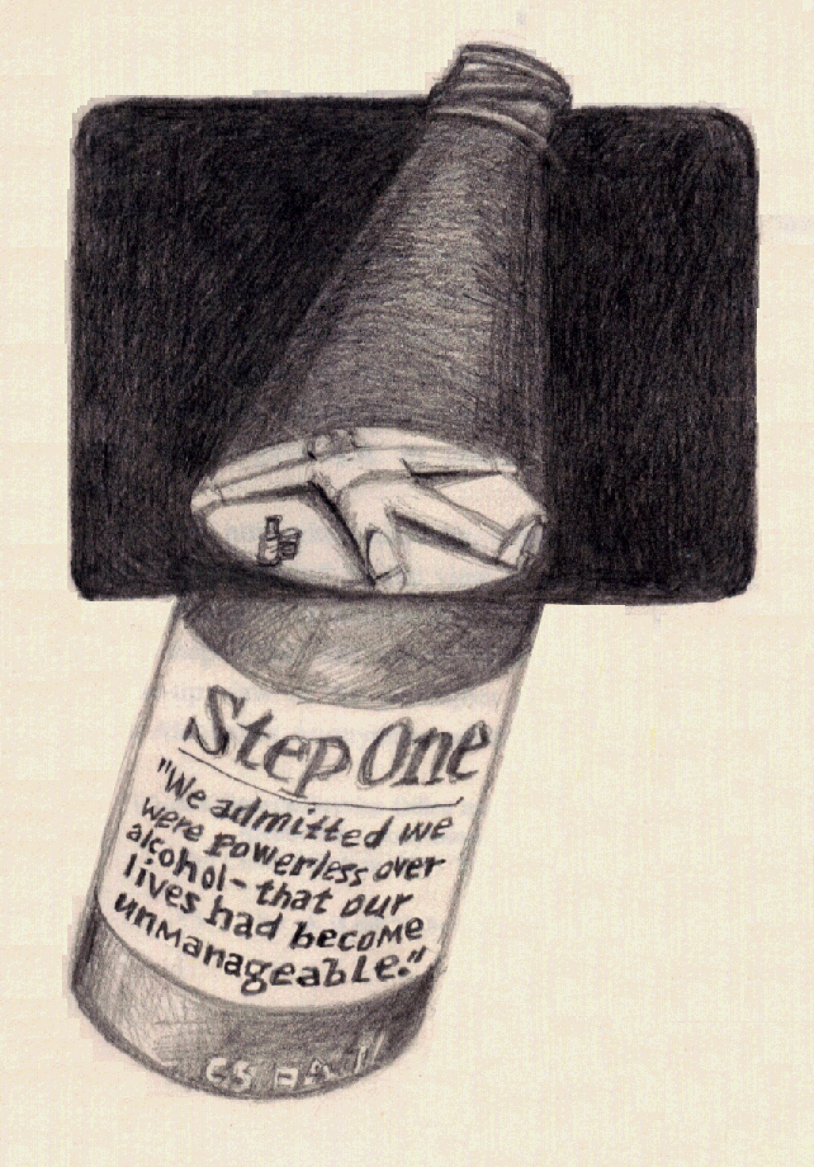 Step one of the twelve steps of alcoholics anonymous etsy