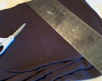 Knit Fabric Black Cotton Spandex Stretch Fabric