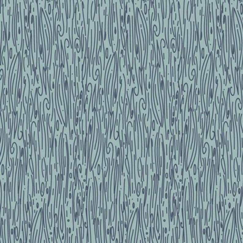 May include: Abstract seamless pattern with a blue background and dark blue lines and swirls.