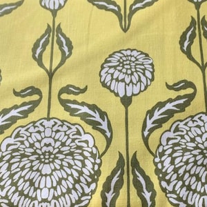 Joel Dewberry Birch Farm &#39;Chrysanthemum&#39; in Sage Cotton Fabric