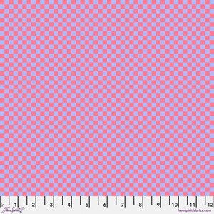 Cotton Fabric &#39;Untamed&#39; Check Please Nova by Tula Pink for Free Spirit Fabrics