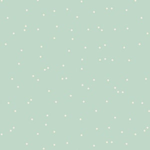 May include: A light blue background with a scattered pattern of small white dots.