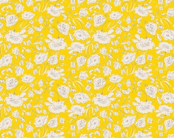 Blooming Brook Sol Cotton Fabric: Floral Print by Bonnie Christine