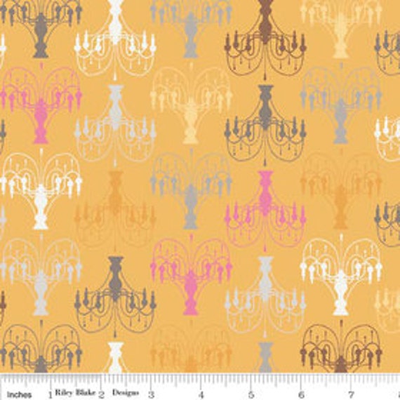 Fabric Daisy Cottage Chandelier Yellow By Sheri Etsy