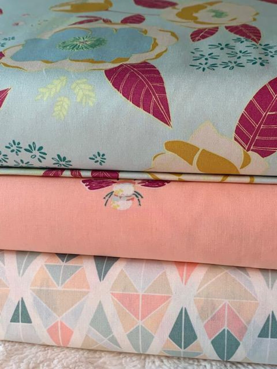 Cotton Fabric garden Dreamer Diamond Fragments By Maureen Cracknell cotton-fabric-garden-dreamer-diamond-fragments-by-maureen-cracknell