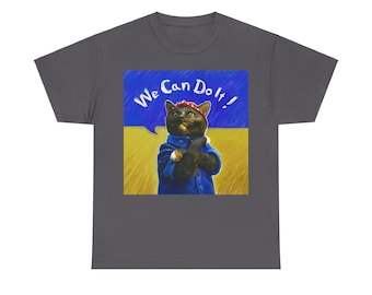 Rosie the Riveter Calico Cat Unisex Tee