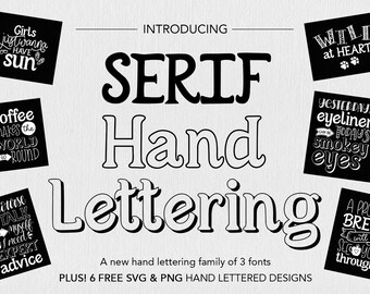 Download Free Free Serif Font Etsy SVG Cut Files