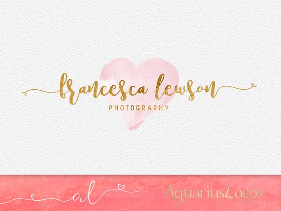 Fotografie Logo Design Aquarell Logo Diy Psd Photoshop Etsy