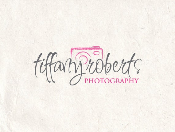 Photography Logo Watermark Logo Camera Logo Pink Logo Vector Etsy