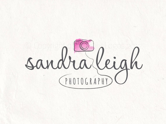 Photography Logos Watercolor Logo And Camera Logo Vector Etsy