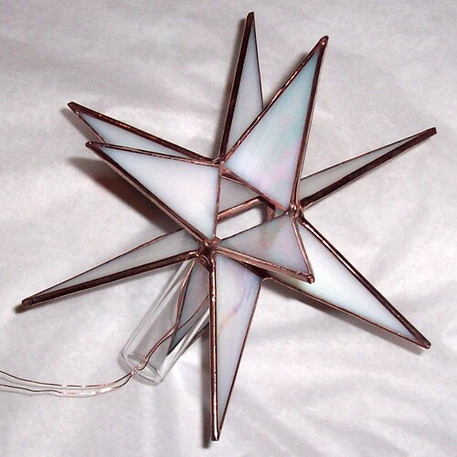 CHRISTMAS TREE TOPPER 7 Inch Stained Glass Star. Etsy