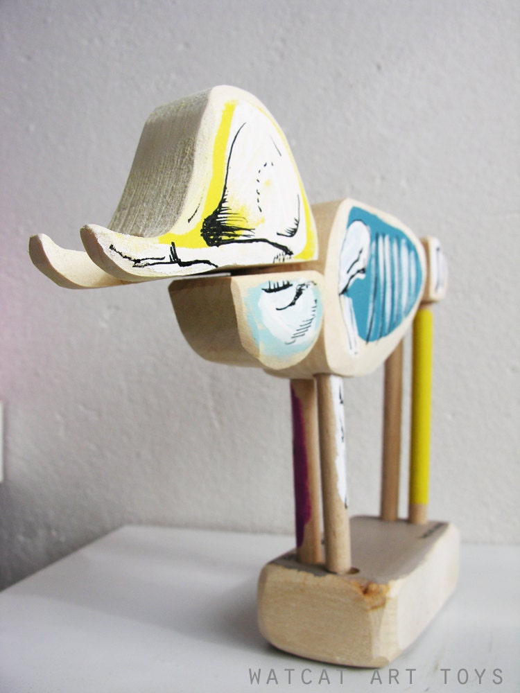 BUENOS HUESOS Houten puzzel OLIFANT skelet sculptuur voor | Etsy