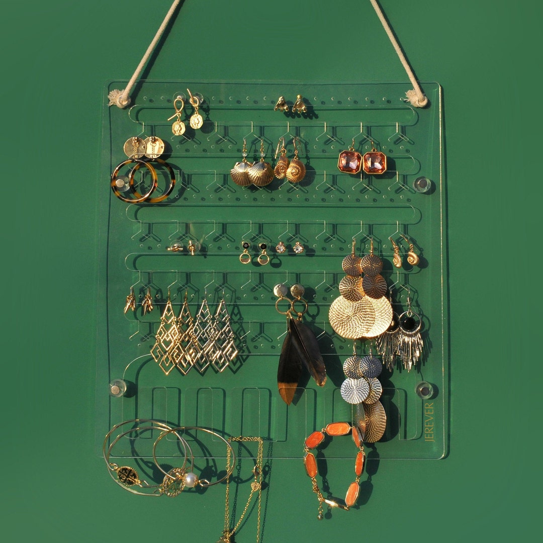 Earring Holder for Wall Hanging Jewelry Organizer Display Acrylic