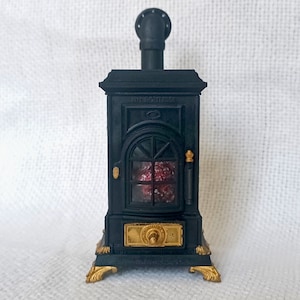 1/12 th scale doll house wood stove burner miniature, non-electric