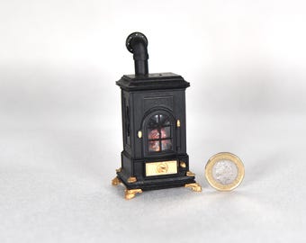 1/12 th scale doll house  stove burner miniature,flickering LED - 12V